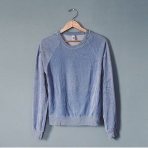 American Apparel velour crew neck sweatshirt